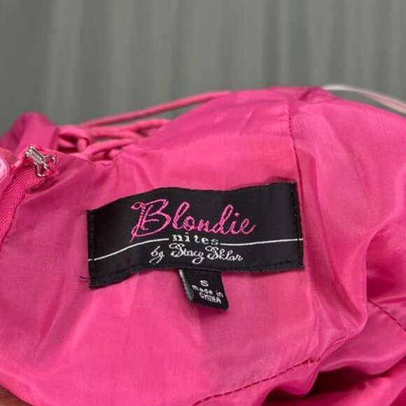 Blondie Nites Satin Corset Formal Gown Holiday Party Dress Vintage 5 - Picture 6 of 6